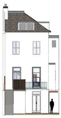 Roof Terrace Extension, Hove (Conservation Area) - Our solution