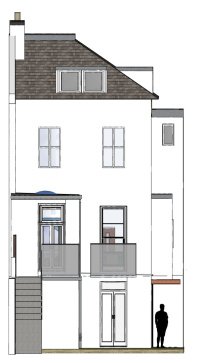 Roof Terrace Extension, Hove (Conservation Area) - Our solution